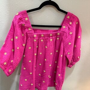 Ivy Jane Pink Floral Women's Top